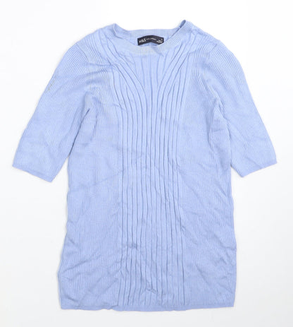 Womens UK Size M Marks and Spencer Blue Pullover Jumper