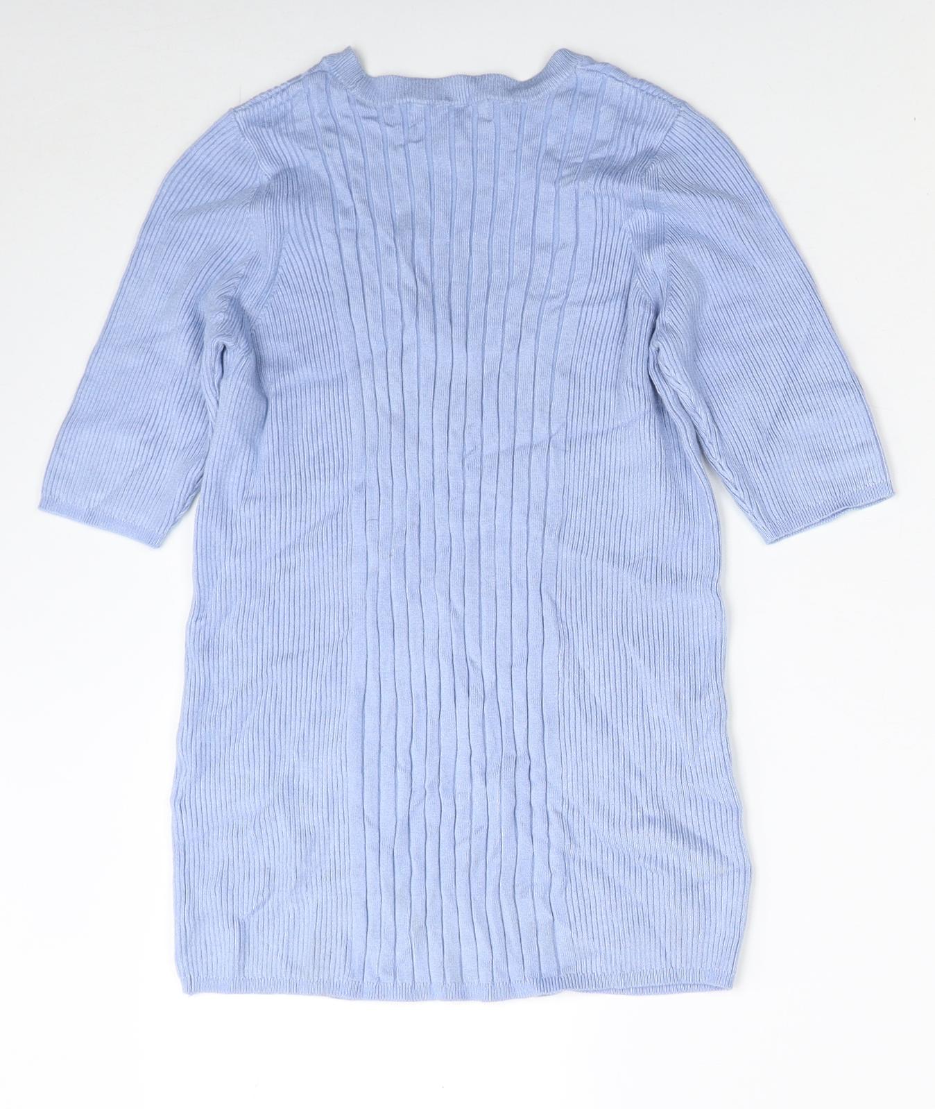 Womens UK Size M Marks and Spencer Blue Pullover Jumper