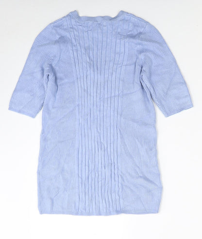 Womens UK Size M Marks and Spencer Blue Pullover Jumper