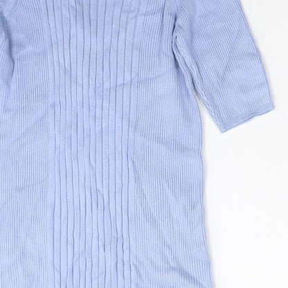 Womens UK Size M Marks and Spencer Blue Pullover Jumper