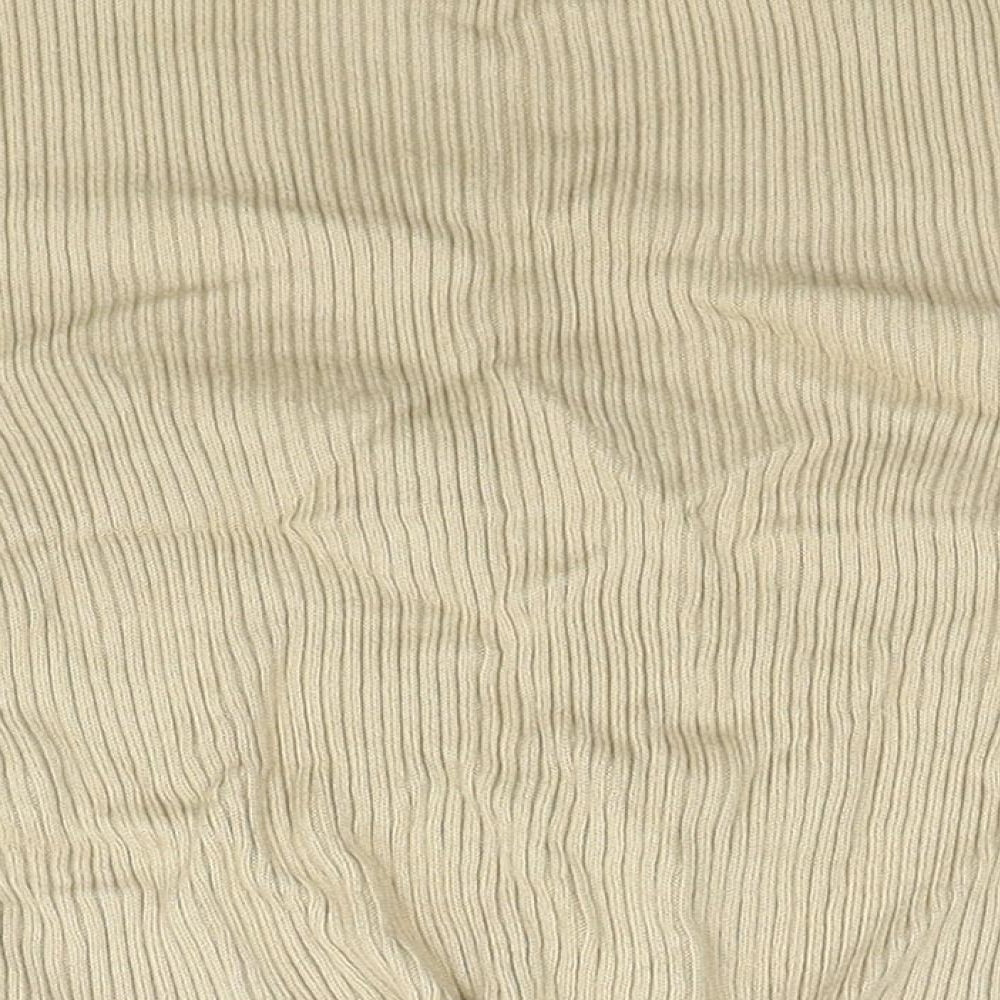 PAZZO Womens Beige V-Neck Cotton Cardigan Jumper Size S