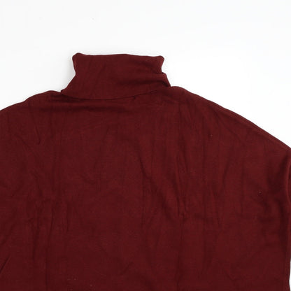 Mastina Womens Red High Neck Rayon Pullover Jumper One Size