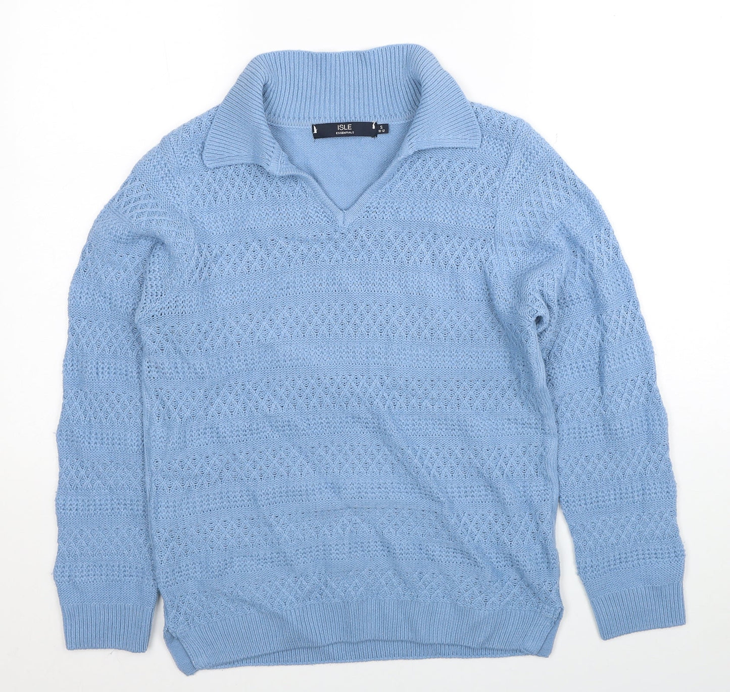 Womens UK Size 10 EWM Blue Pullover Jumper