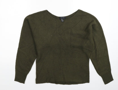 Womens UK Size S New Look Green Pullover Jumper