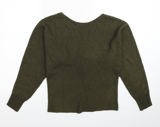 Womens UK Size S New Look Green Pullover Jumper