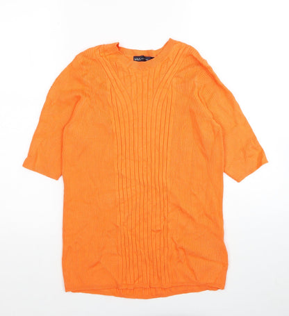 Womens UK Size L Marks and Spencer Orange Pullover Jumper
