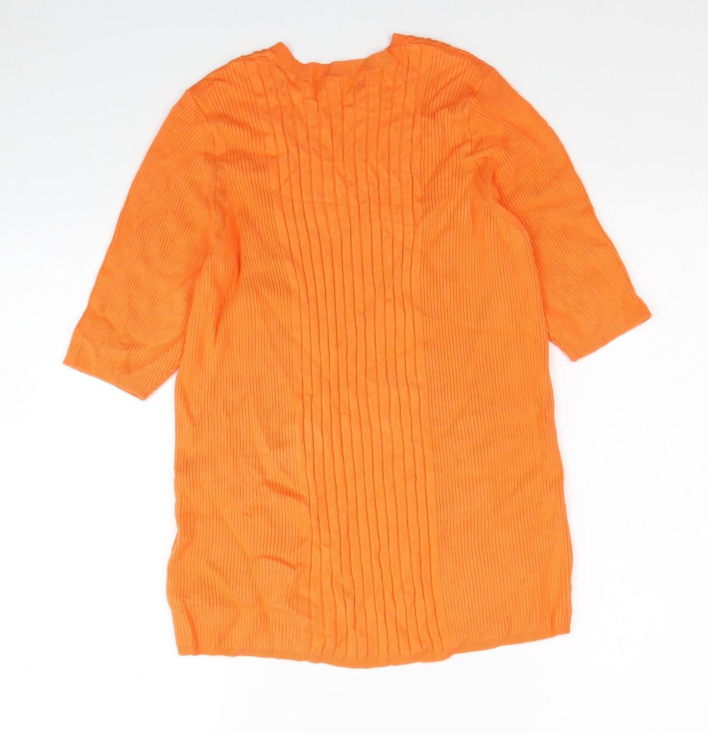 Womens UK Size L Marks and Spencer Orange Pullover Jumper