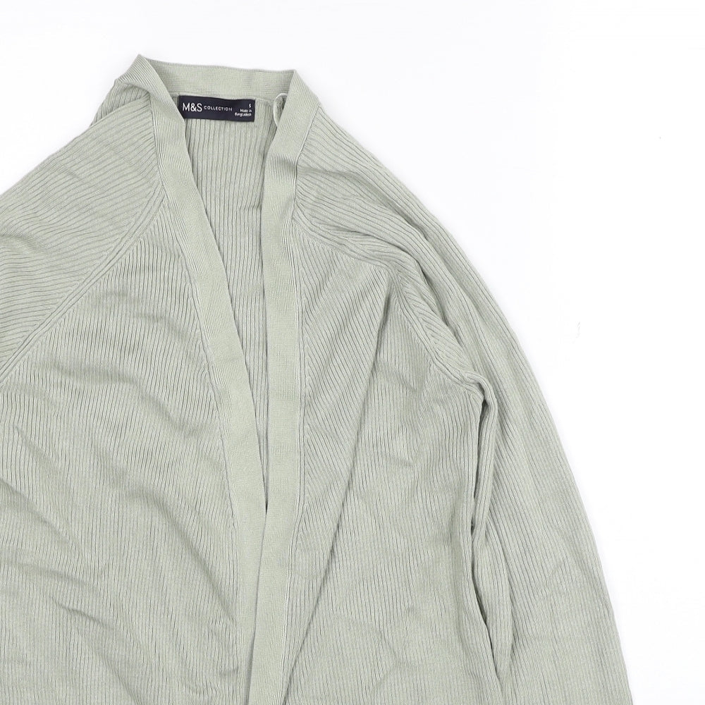 Womens UK Size S Marks and Spencer Green Cardigan Jumper
