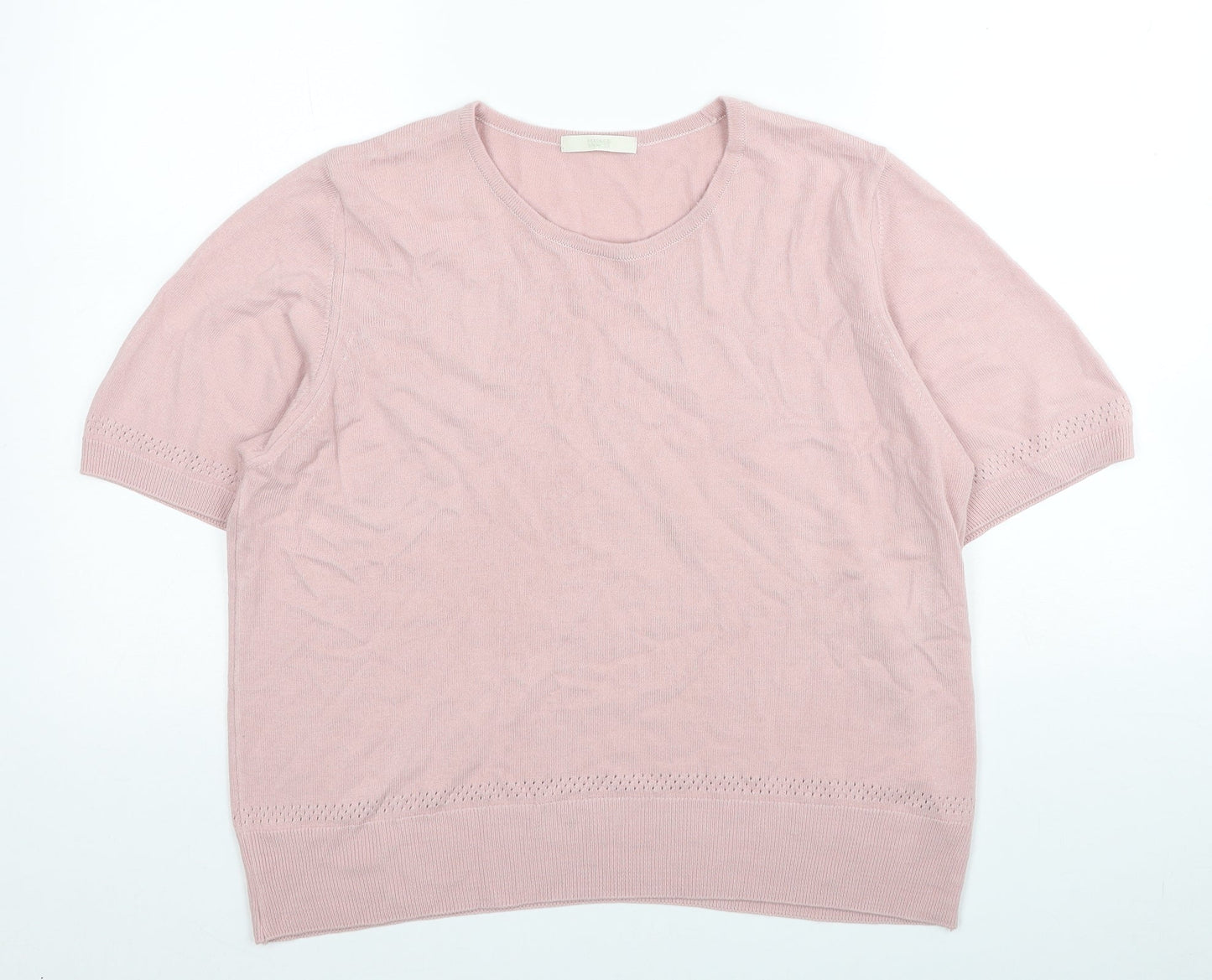 Womens UK Size 20 Marks and Spencer Pink Pullover Jumper