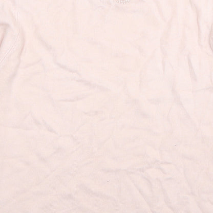 Womens UK Size 8 Marks and Spencer Pink Basic T-Shirt