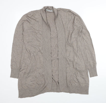 Womens UK Size 12 Marks and Spencer Beige Cardigan Jumper