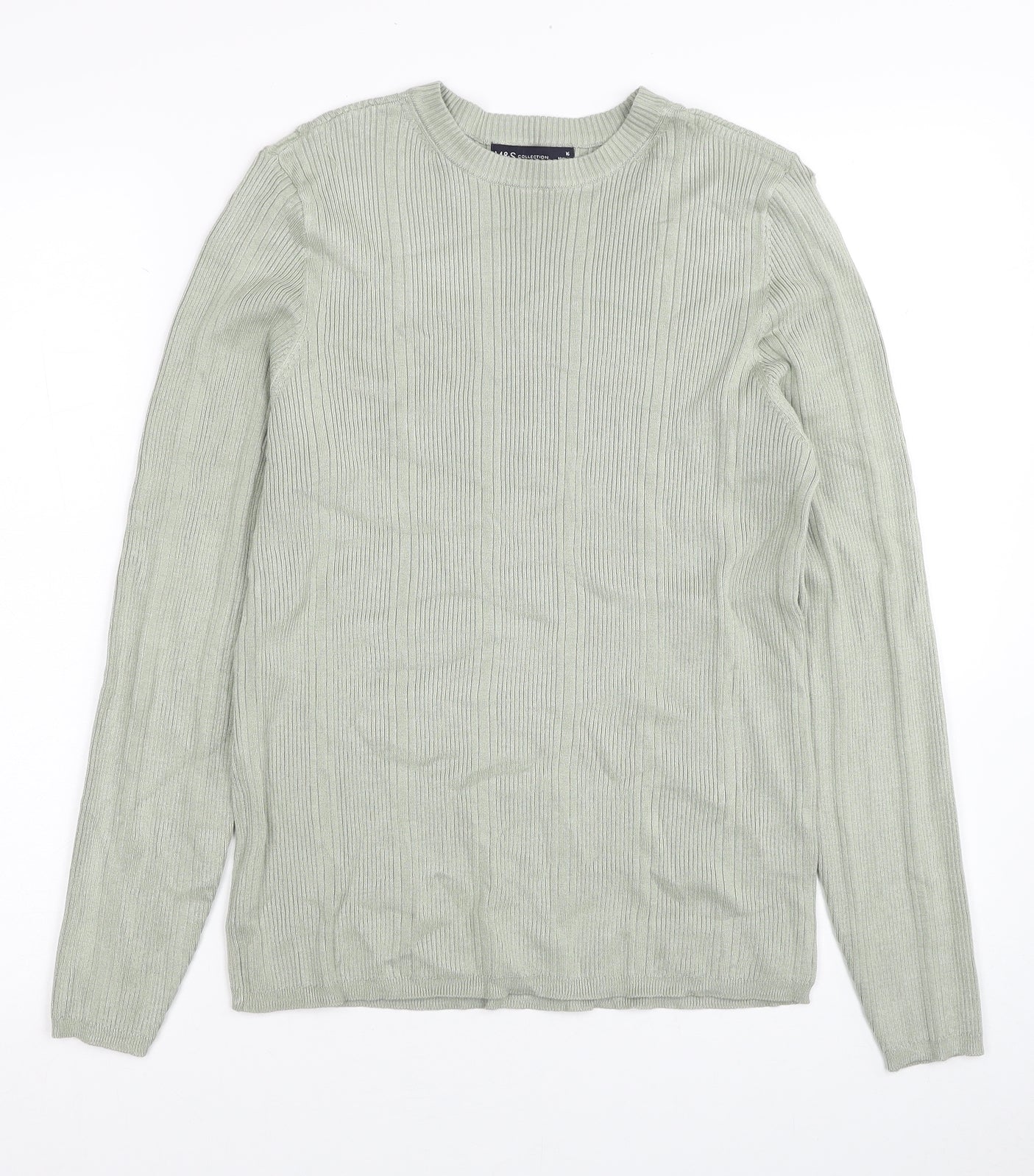Womens UK Size 16 Marks and Spencer Green Pullover Jumper
