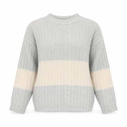 Naked Womens Grey Round Neck Acrylic Pullover Jumper Size XS
