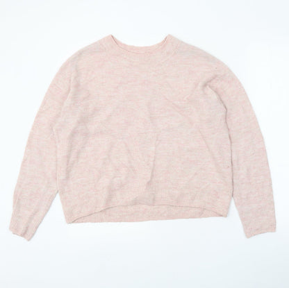 Womens UK Size XS H&M Pink Pullover Jumper