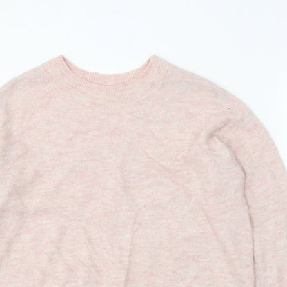 Womens UK Size XS H&M Pink Pullover Jumper