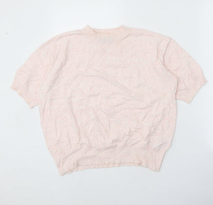 Womens UK Size M Marks and Spencer Pink Pullover Jumper