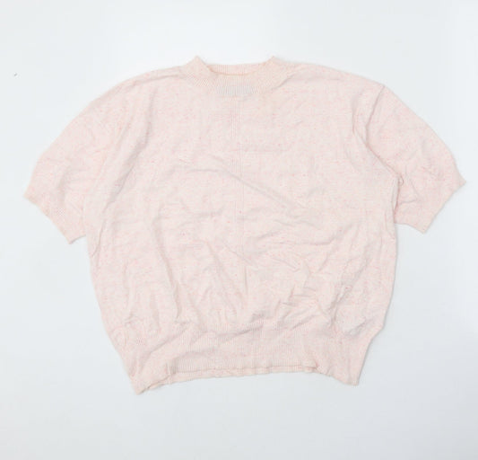 Womens UK Size M Marks and Spencer Pink Pullover Jumper