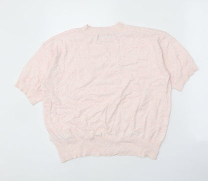 Womens UK Size M Marks and Spencer Pink Pullover Jumper