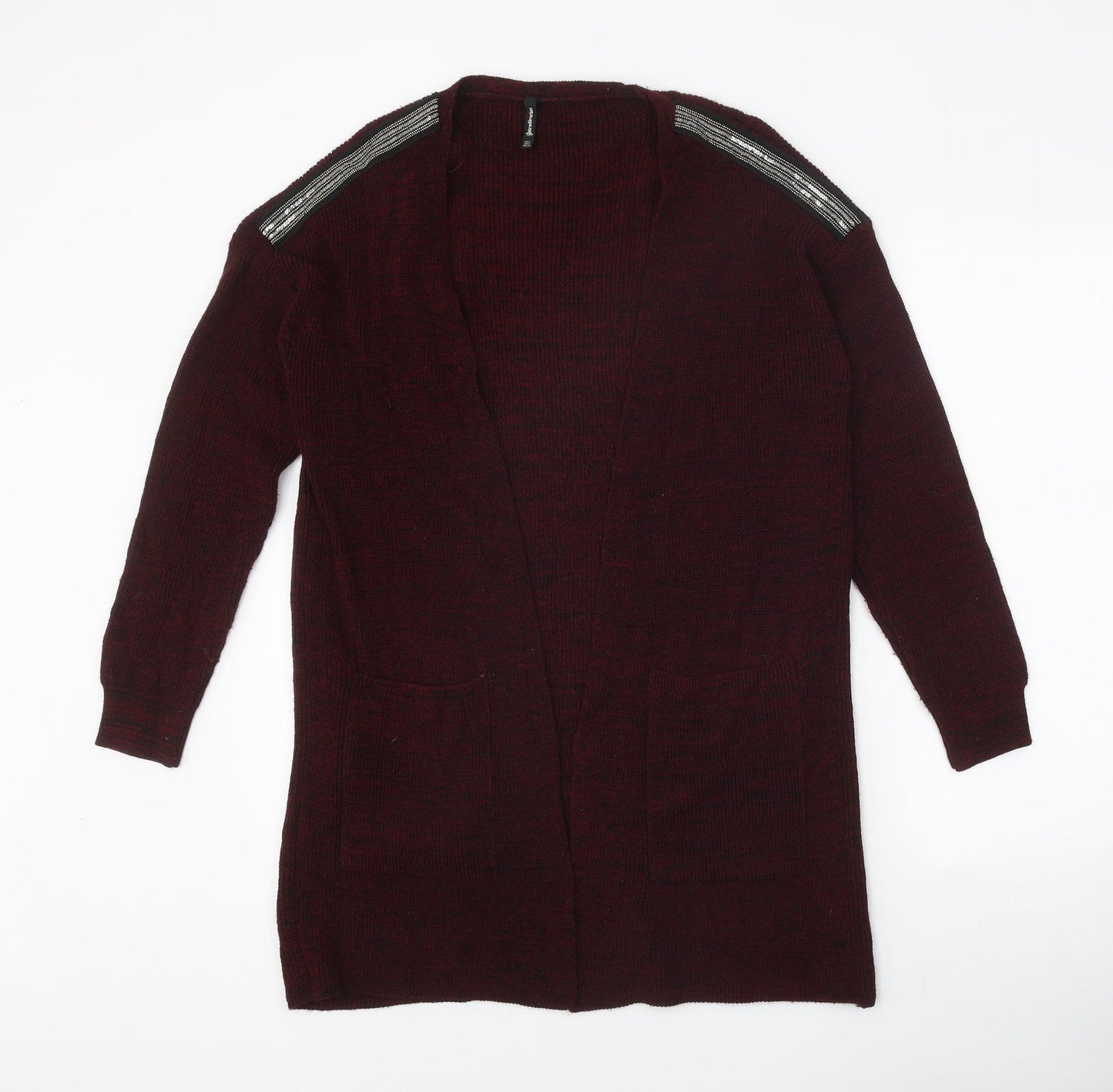 Womens UK Size S Stradivarius Red Cardigan Jumper