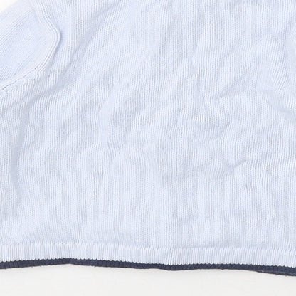 Nutmeg Baby Blue 100% Cotton Cardigan Jumper Size 3-6 Months Button