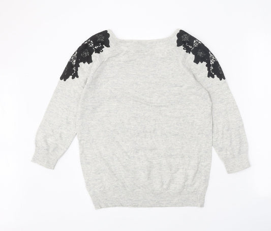 Womens UK Size 12 Wallis Grey Pullover Jumper
