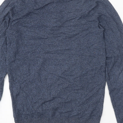 NEXT Mens Blue Cotton Polo Size XS Collared Button