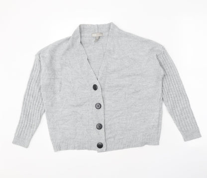 Womens UK Size 8 ASOS Grey Cardigan Jumper
