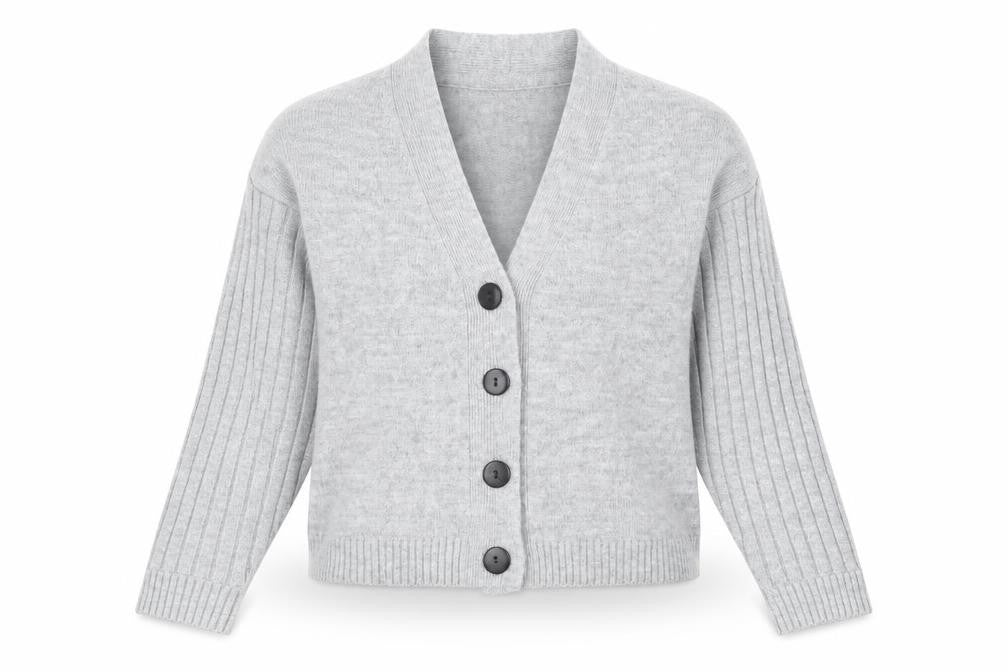 Womens UK Size 8 ASOS Grey Cardigan Jumper