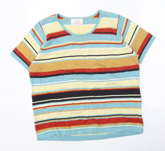 Womens UK Size 18 Ann Harvey Multicoloured Pullover Jumper