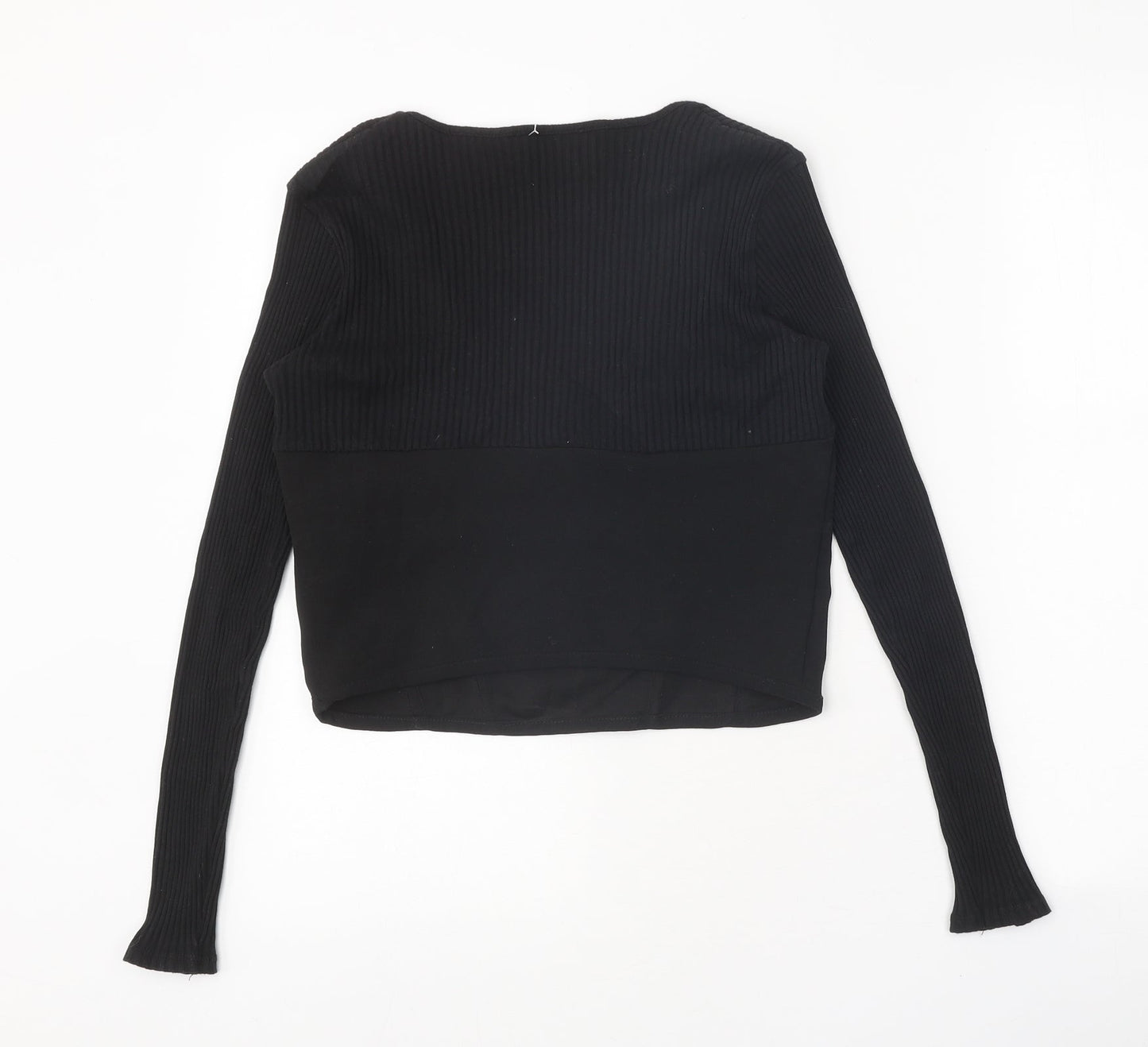 Womens UK Size M Zara Black Basic Tank