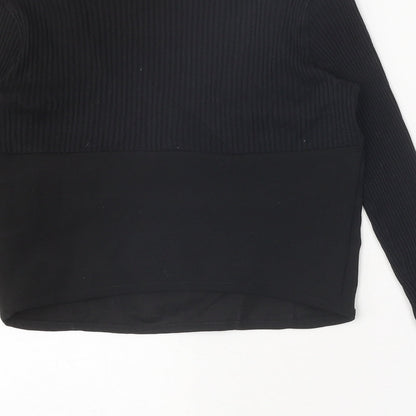 Womens UK Size M Zara Black Basic Tank