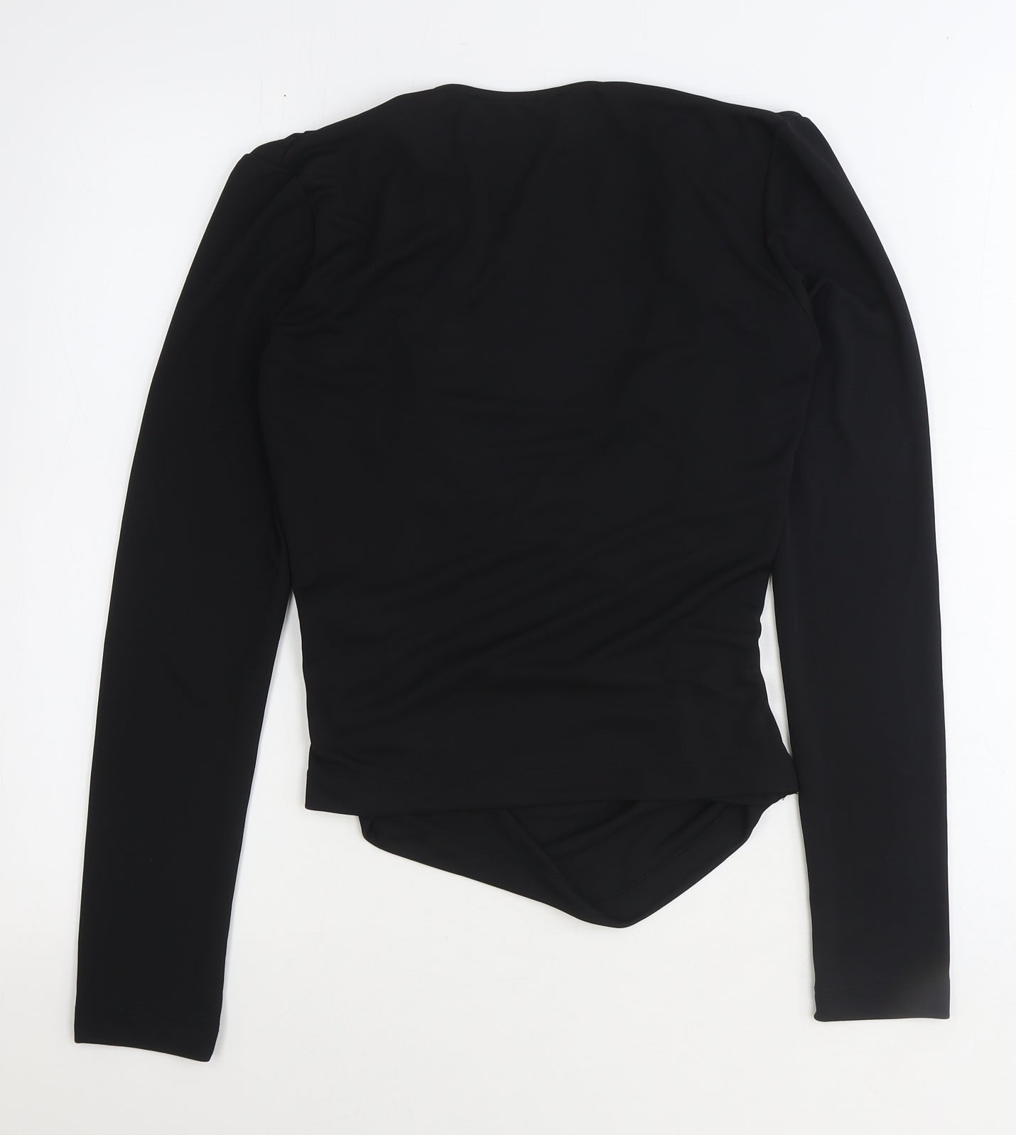 Womens UK Size S Zara Black Basic Blouse