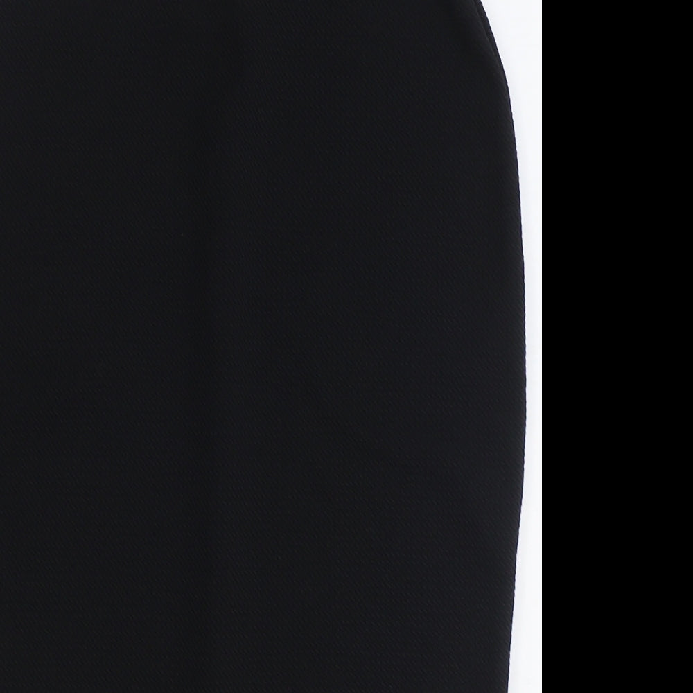 Papaya Womens Black Polyester Straight & Pencil Skirt Size 8