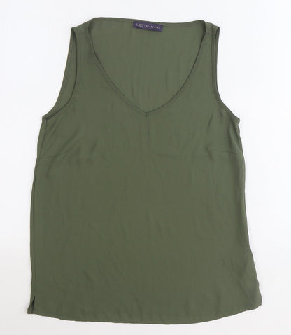 Womens UK Size 8 Marks and Spencer Green Basic Tank