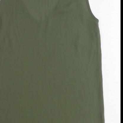 Womens UK Size 8 Marks and Spencer Green Basic Tank