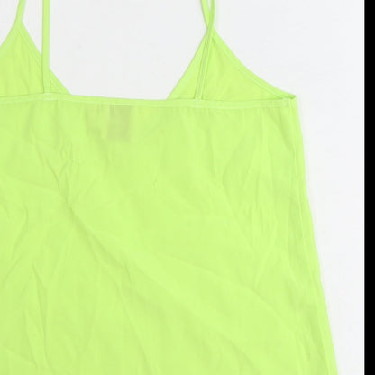 Womens UK Size 6 ASOS Green Basic Tank