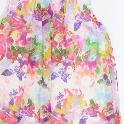 Womens UK Size L Preworn Multicoloured Basic Tank