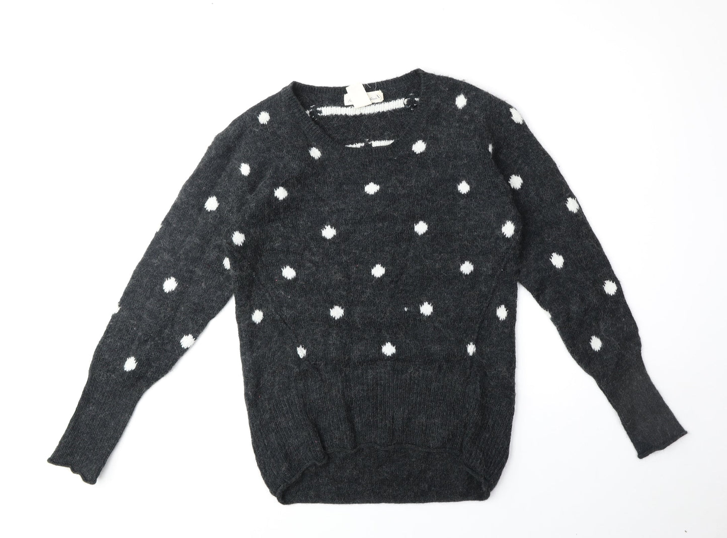 Womens UK Size XS H&M Grey Pullover Jumper