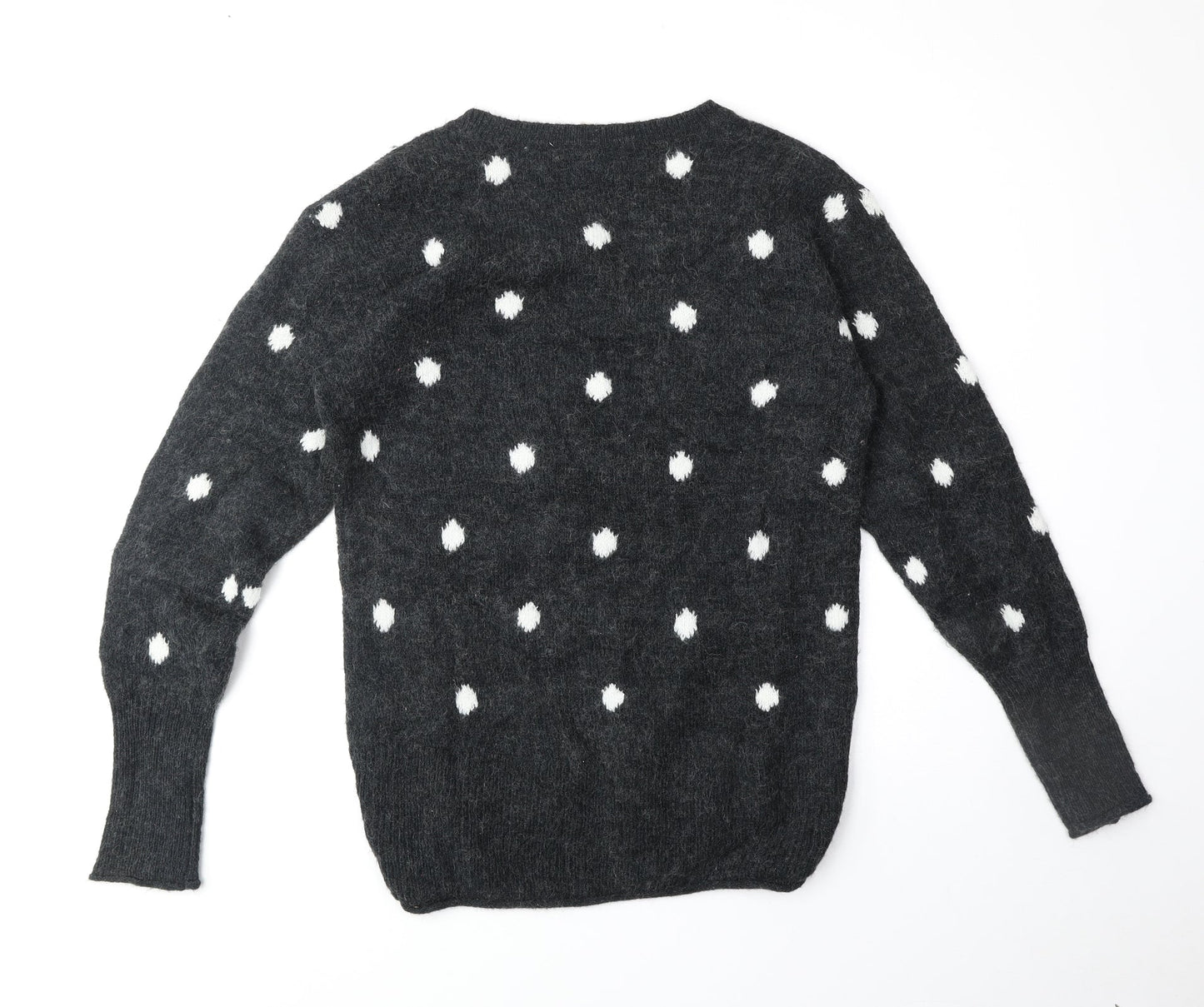 Womens UK Size XS H&M Grey Pullover Jumper