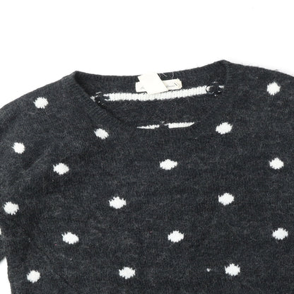Womens UK Size XS H&M Grey Pullover Jumper