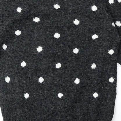Womens UK Size XS H&M Grey Pullover Jumper