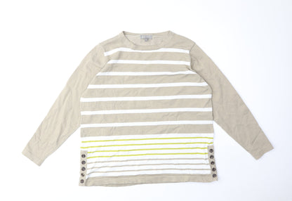 Womens UK Size XL First Avenue Beige Pullover Jumper