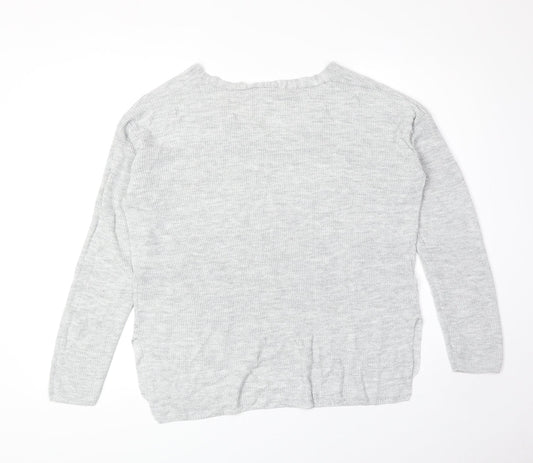 Womens UK Size S H&M Grey Basic T-Shirt