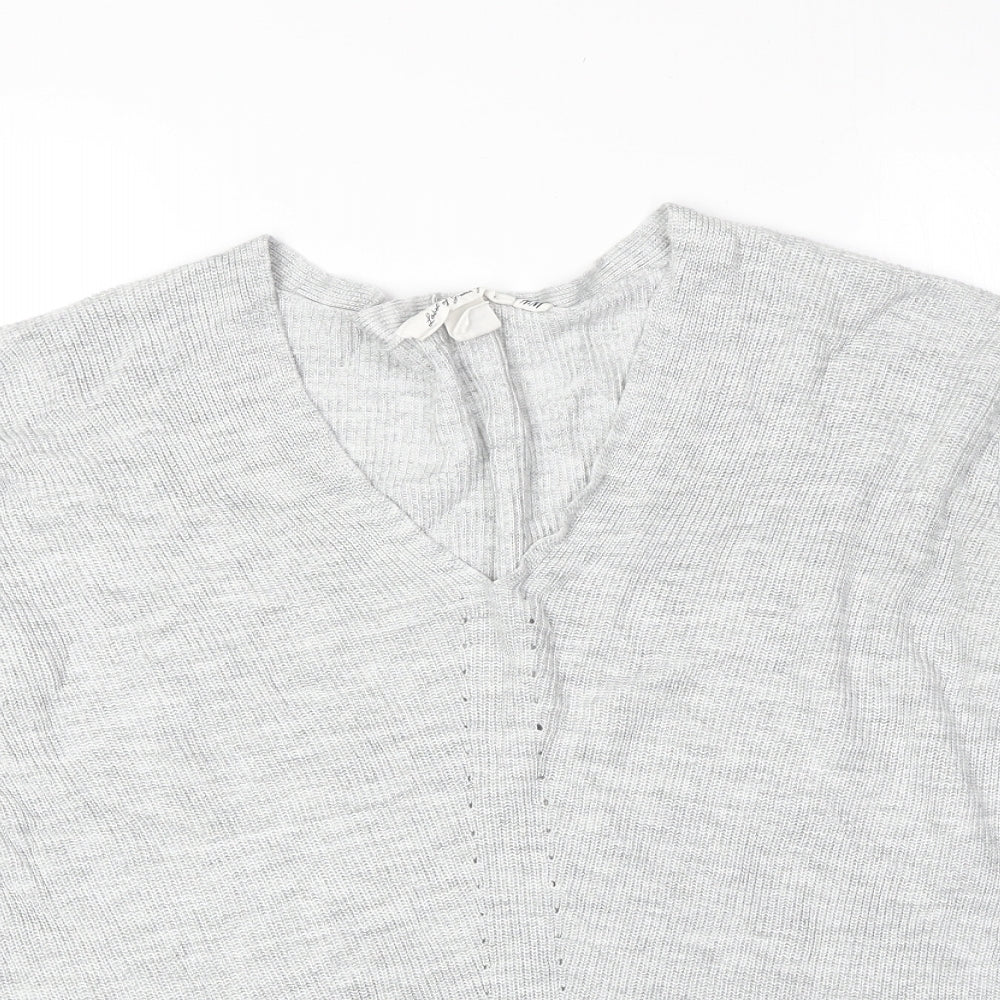 Womens UK Size S H&M Grey Basic T-Shirt