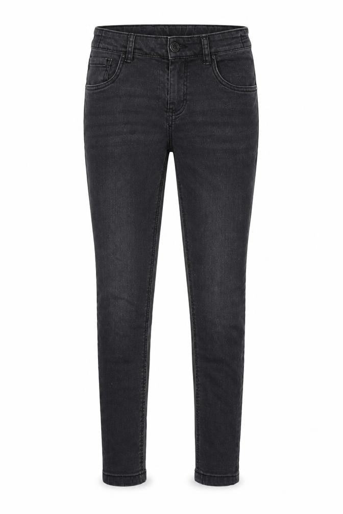 TU Girls Grey 100% Cotton Skinny Jeans Size 9 Years Regular Zip