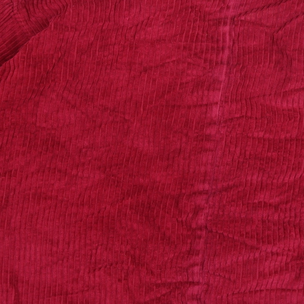 Two Plus One Womens Pink Jacket Size 14 Button