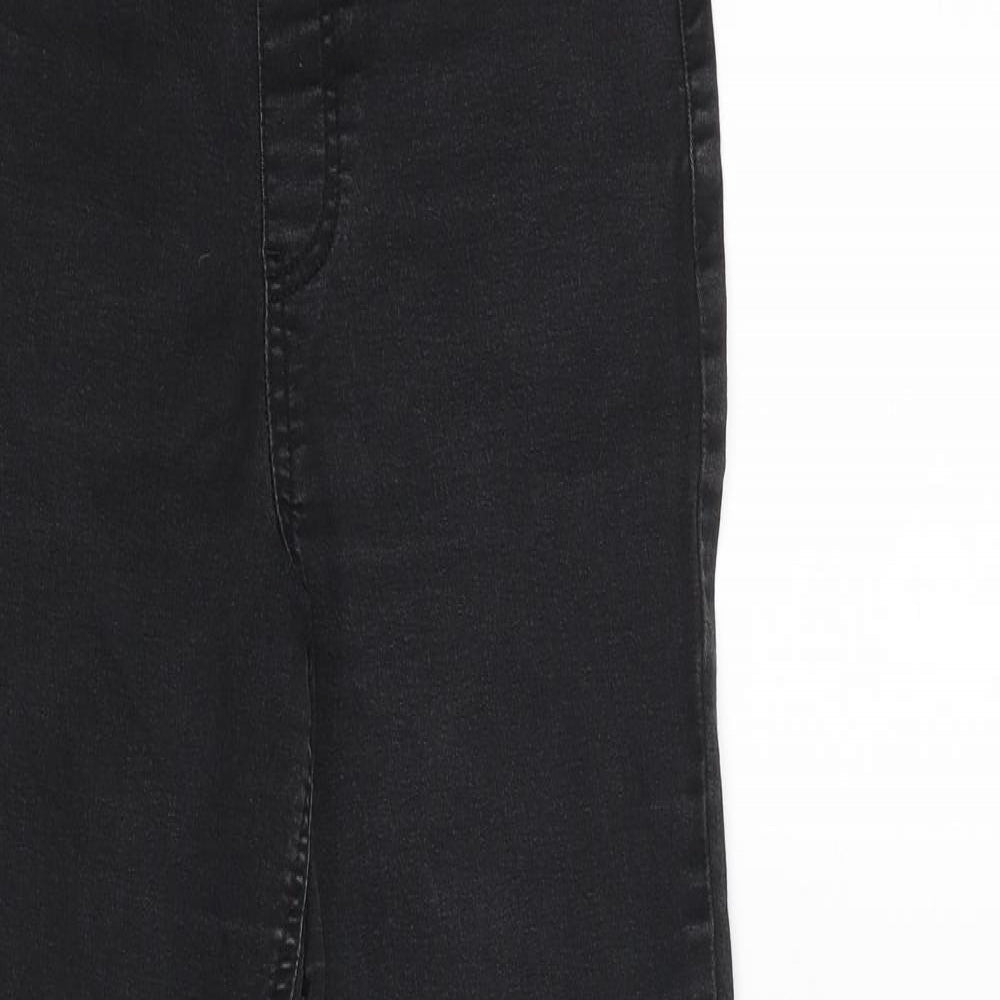 F&F Womens Black Cotton Skinny Jeans Size 10 L29 in Regular