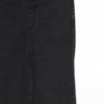 F&F Womens Black Cotton Skinny Jeans Size 10 L29 in Regular