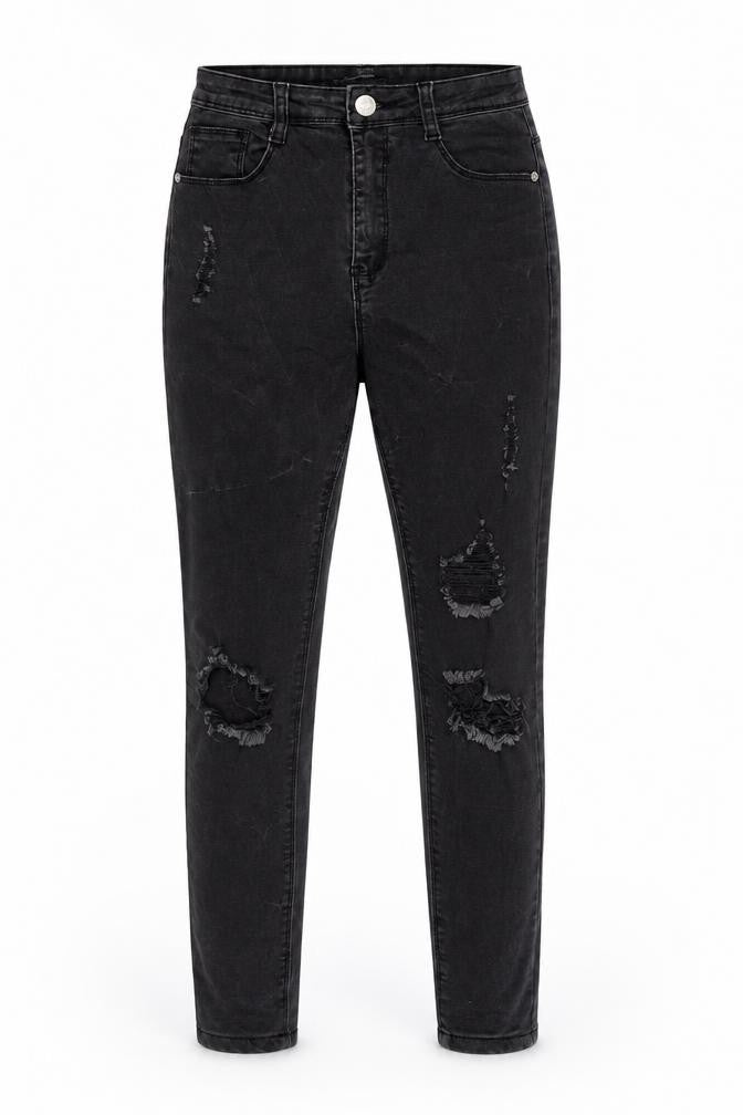 Womens UK Size 6 Missguided Regular Fit Skinny Black Jeans