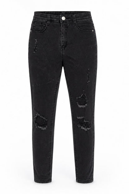 Womens UK Size 6 Missguided Regular Fit Skinny Black Jeans